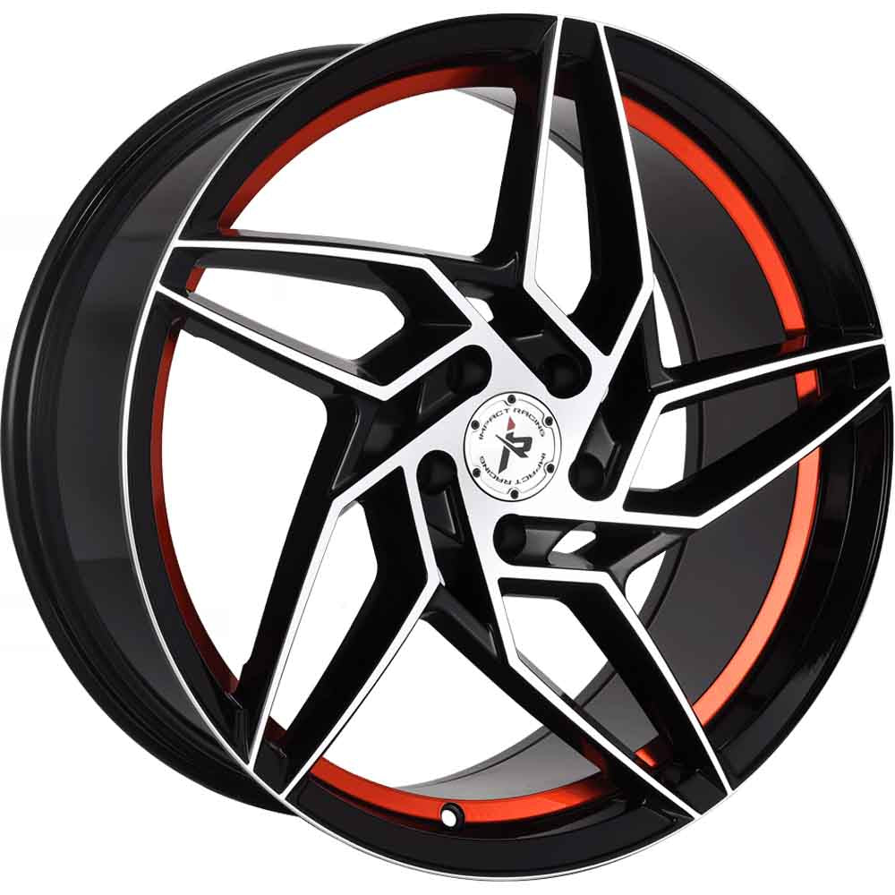 Impact Racing 605 Black Machined Wheel