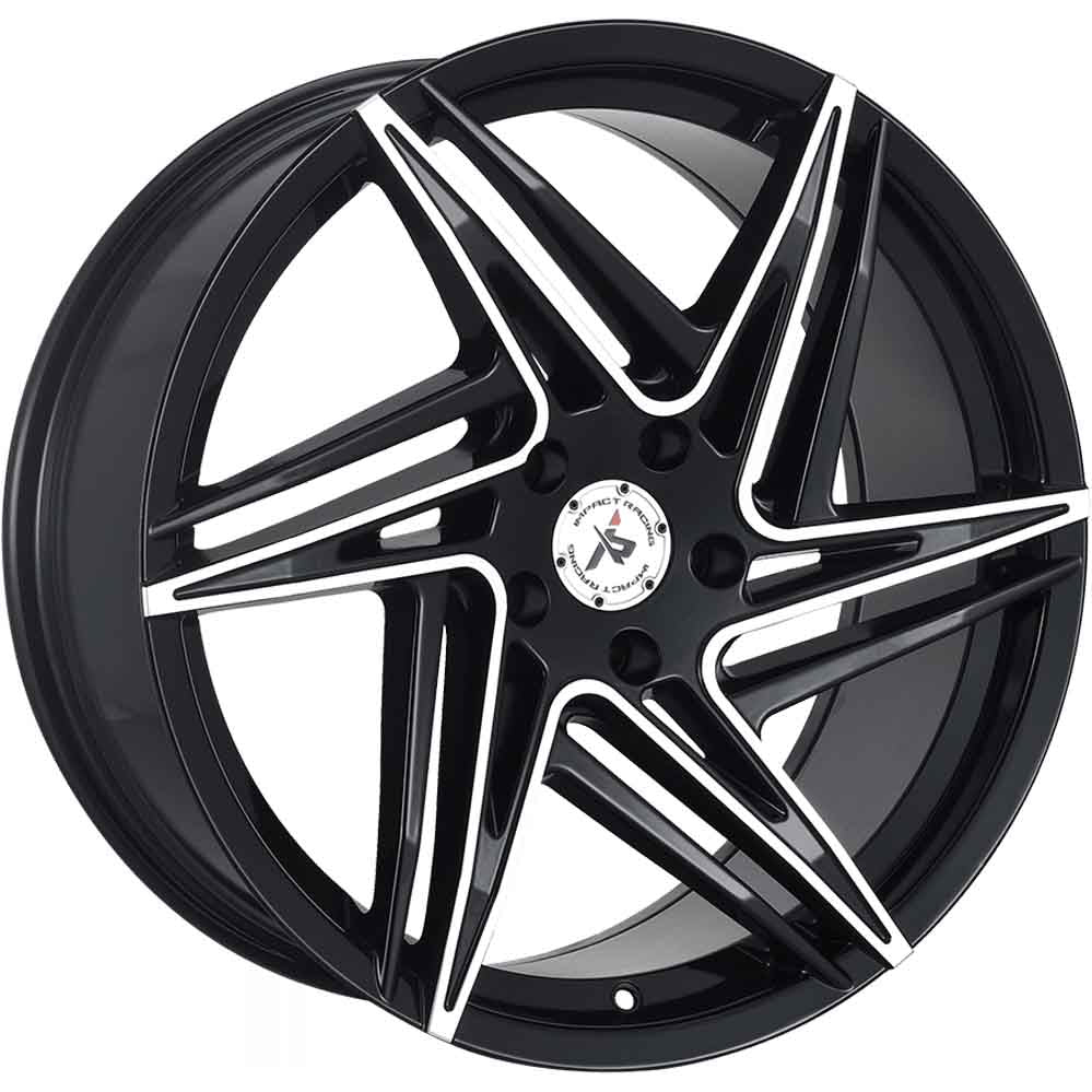 Impact Racing 606 Black Machined Wheel