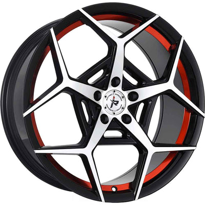Impact Racing 607 Black Machined Wheel