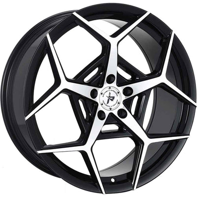 Impact Racing 607 Black Machined Wheel