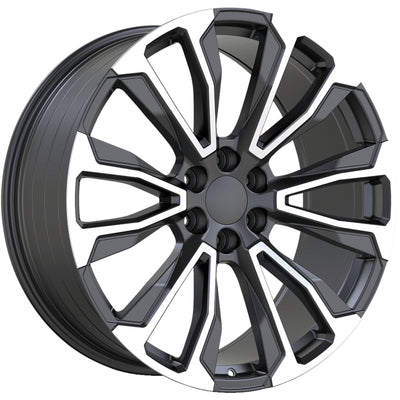 Impact Replicas GMC Denali Black Machined Wheel
