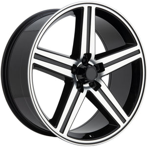 Impact Replicas Iroc Black Machined wheel