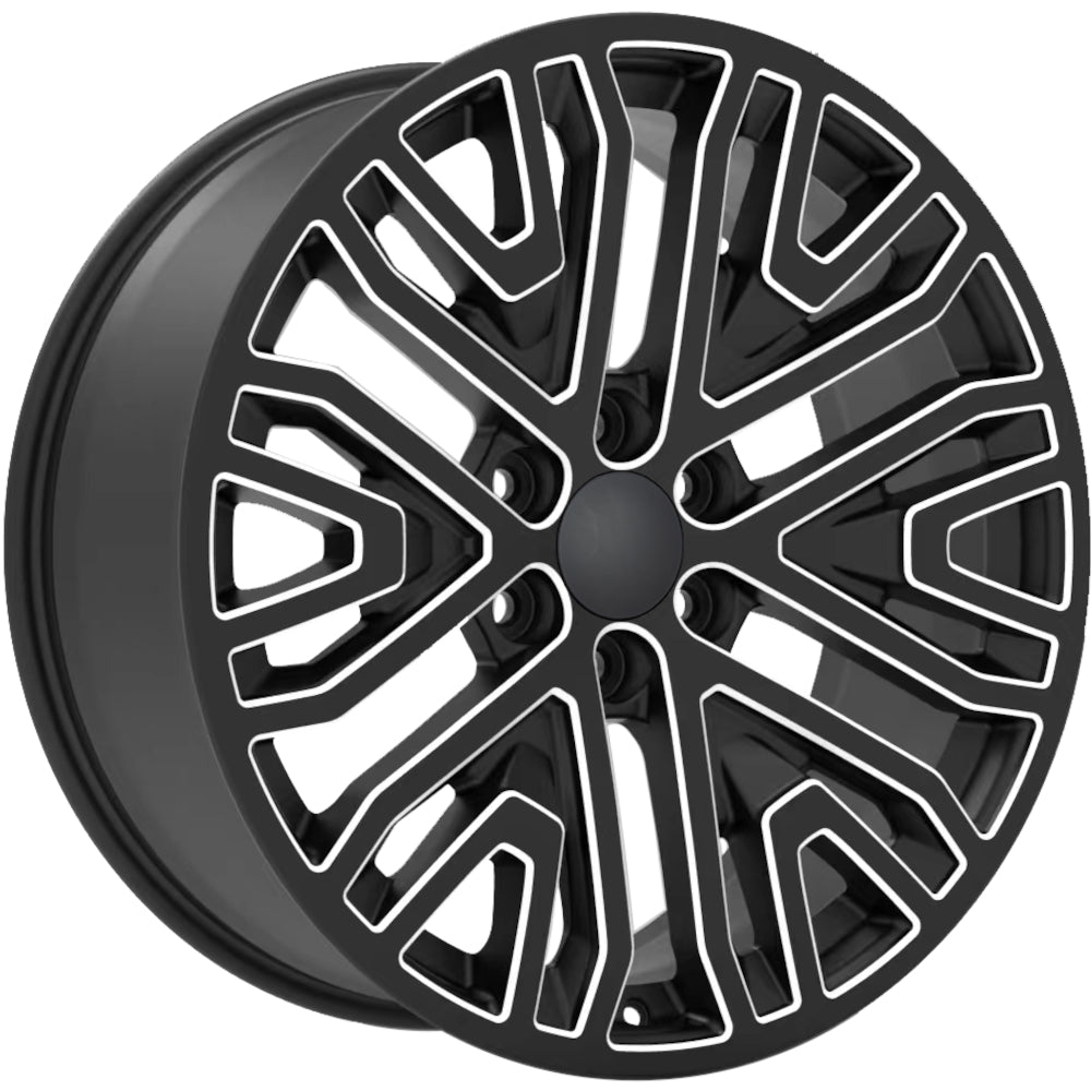 Impact Replicas Silverado Mesh Black Milled Wheel