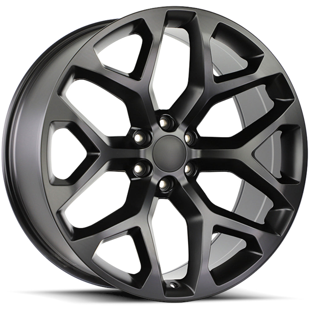 Impact Replicas Snowflake Satin Black Wheel