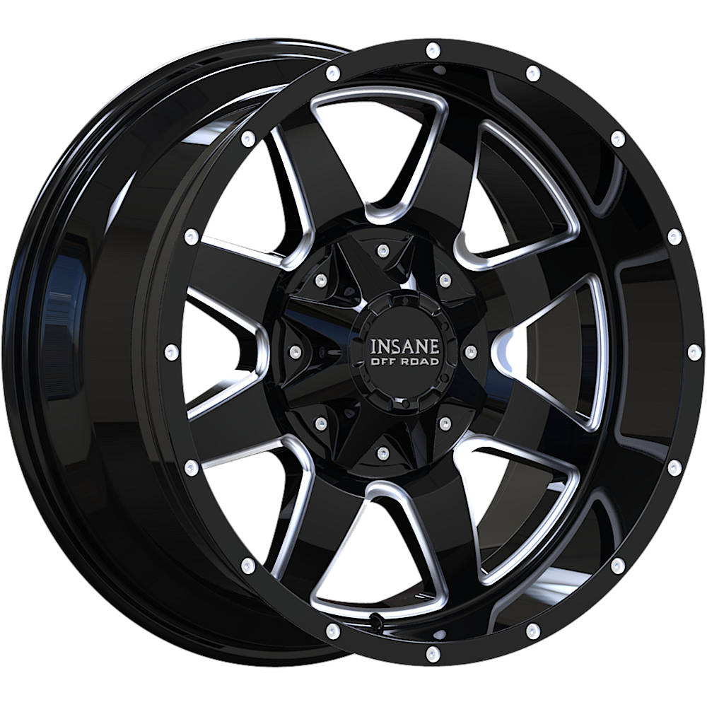 Insane Offroad IO-04 Black Milled Wheel