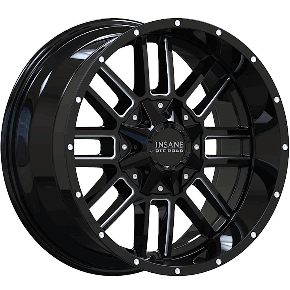 Insane Offroad IO-07 Black Milled Wheel