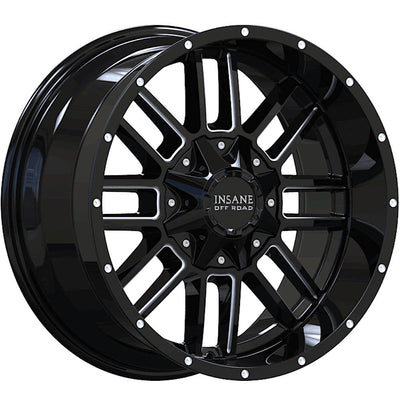 Insane Offroad IO-07 Black Milled Wheel