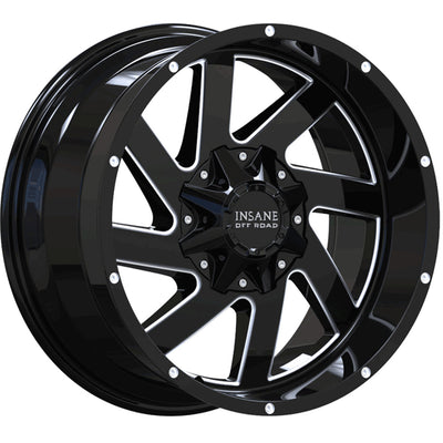 Insane Offroad IO-12 Black Milled Wheel