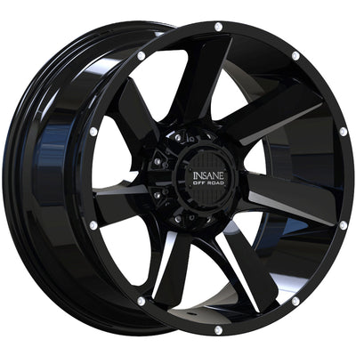 Insane Offroad IO-17 Black Milled Wheel