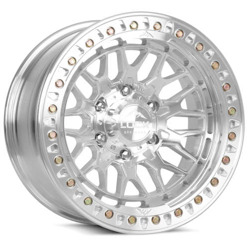 Lock Offroad Wheels Invader Beadlock Machined with a Polished Clear Coat