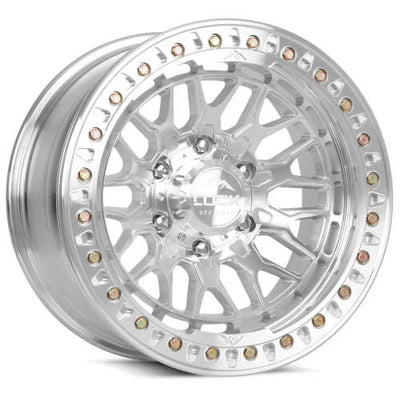 Lock Offroad Wheels Invader Beadlock Machined with a Polished Clear Coat