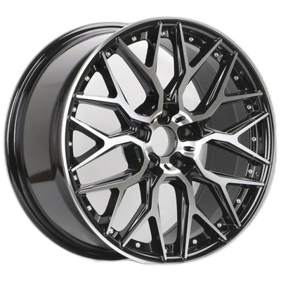 IPW W034 Black Machined Wheel