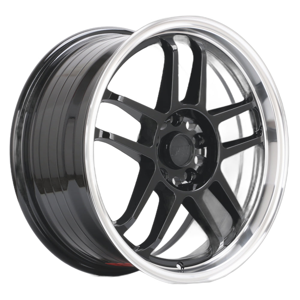 IPW W041 Black Machined Wheel