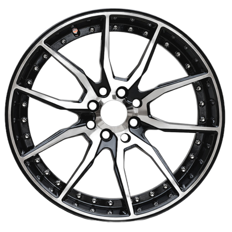 IPW W512 Black Machined Wheel
