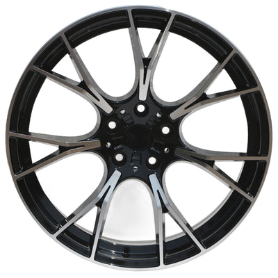 IPW W712 Black Machined Wheel