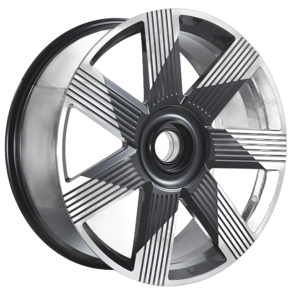 IPW W755L Black Machined Wheel