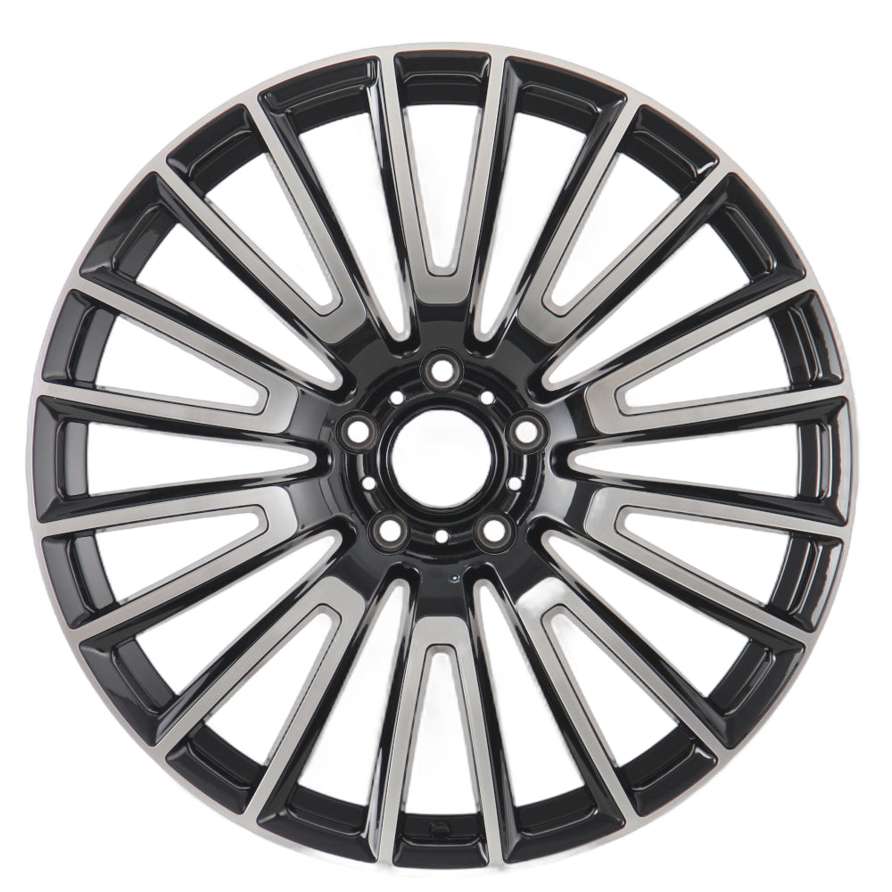 IPW W8001 Black Machined Wheel