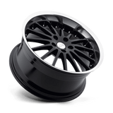 Coventry Whitley 18x9.5 Gloss Black Mirror Cut Lip premium Euro wheel
