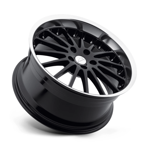 Coventry WHITLEY 20x8.5 +20 Gloss Black with Mirror Cut Lip