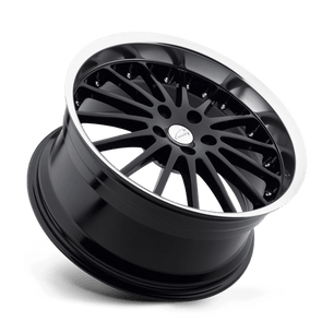 Coventry WHITLEY 20x8.5 +20 Gloss Black with Mirror Cut Lip