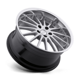 Coventry WHITLEY 17x8 +42mm Hyper Silver with Mirror Cut Lip