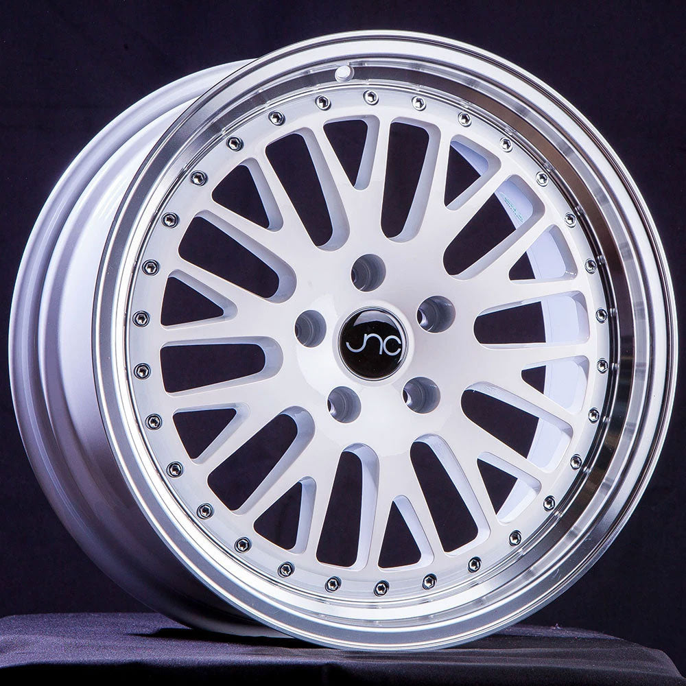 JNC JNC001 16x8 +25mm White with Machined Edge