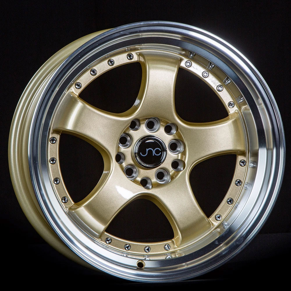 JNC JNC017 19x10.5 +25mm Gold with Machined Edge