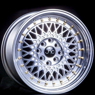 JNC JNC031 17x9 +30mm White with Machined Spokes and Lip