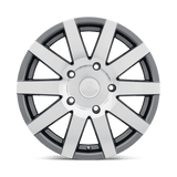 Black Rhino JOURNEY 18x8 +48mm Gloss Gunmetal with Mirror-Cut Face