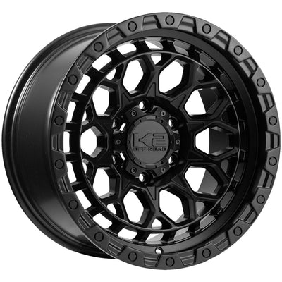 K2 Offroad Punisher K24 17x9 0mm Matte Black