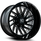 K2 Offroad Razorback Black Milled Wheel