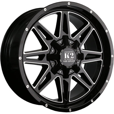 K2 Offroad Renegade Black Milled Wheel