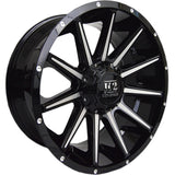 K2 Offroad Tanker Black Milled Wheel