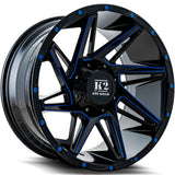 K2 Offroad Torque Black Blue Milled Wheel
