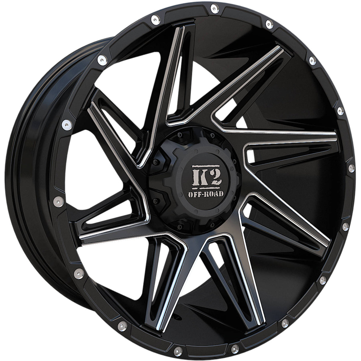 K2 Offroad Torque Black Milled Wheel