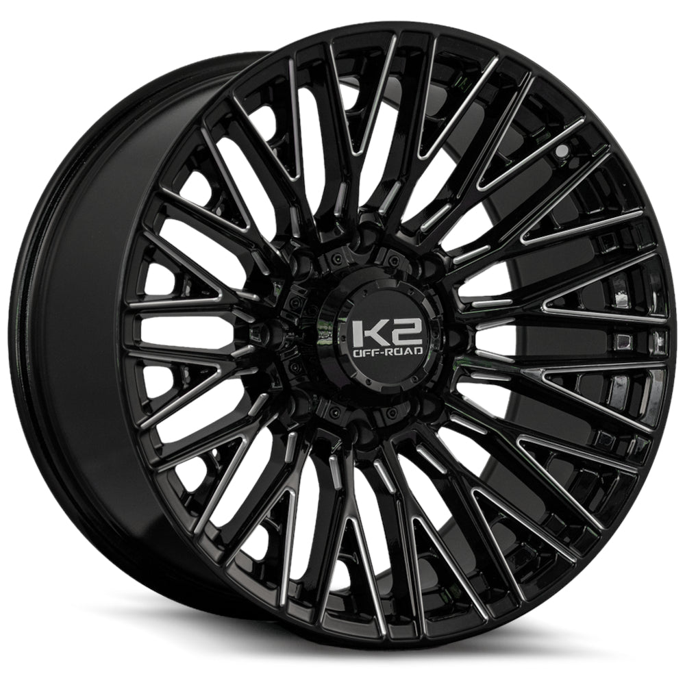 K2 Offroad Vortex Black Milled Wheel