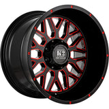 K2 Offroad Warrior Black Red Milled Wheel