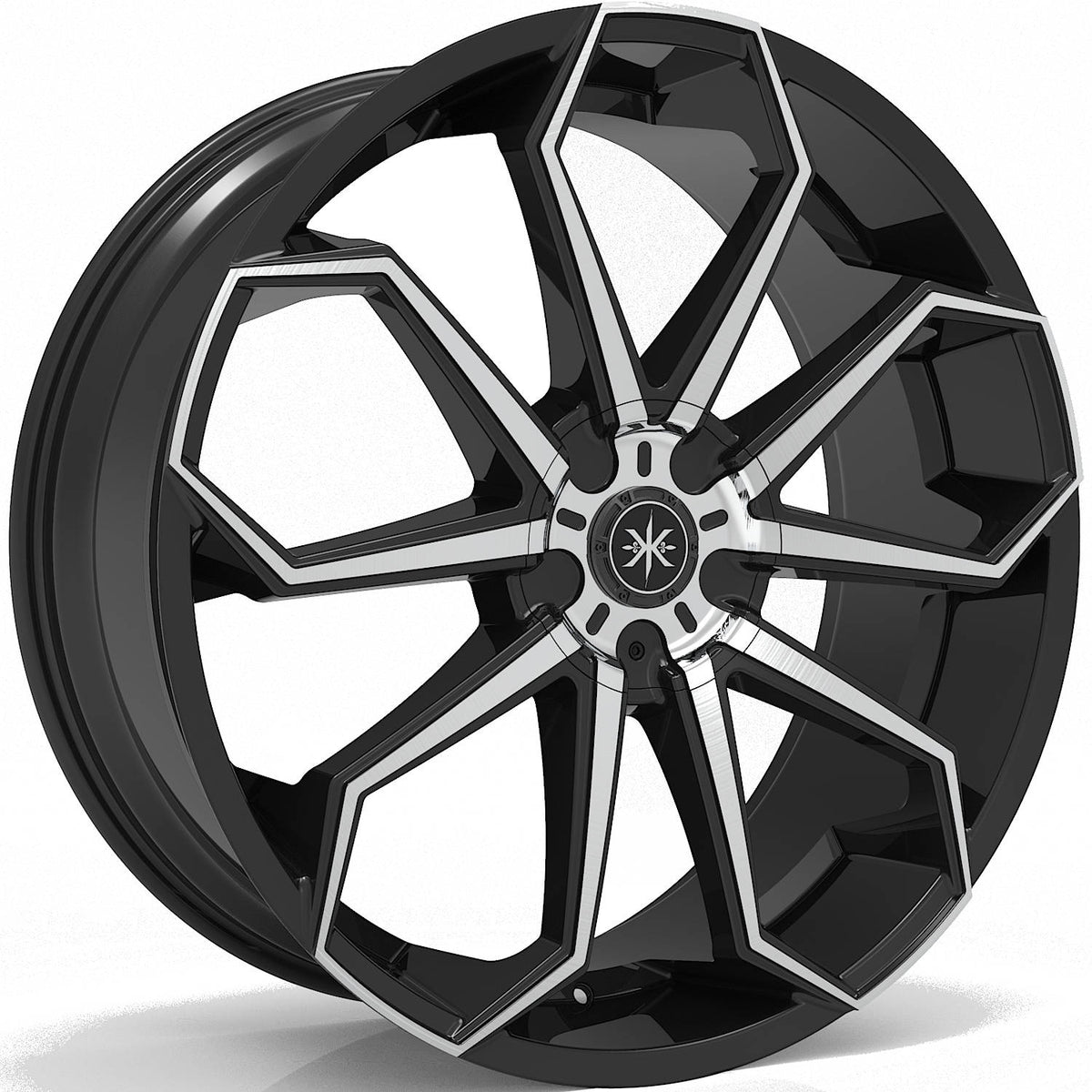 Karma Kustoms K10 Black Machined Wheel
