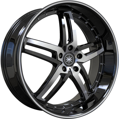 Karma Kustoms K16 Black Machined Wheel