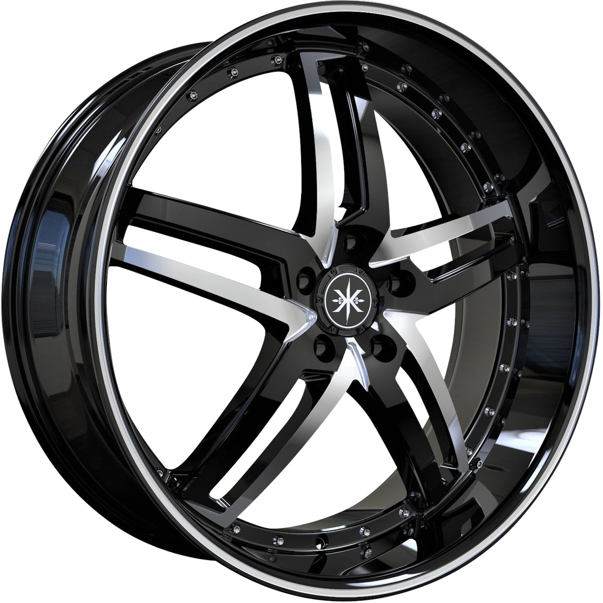 Karma Kustoms K16 Black Milled Wheel