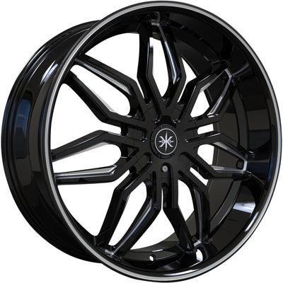 Karma Kustoms K18 Black Milled Wheel