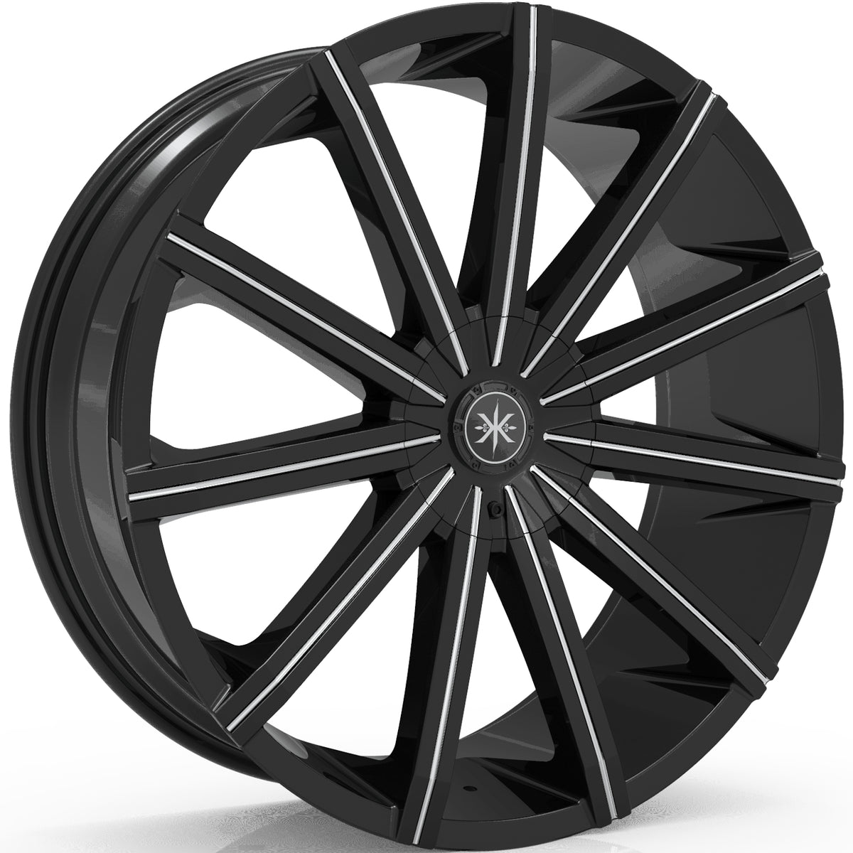 Karma Kustoms K2 Black Milled Wheel