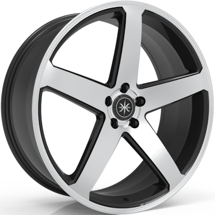 Karma Kustoms K4 Black Machined Wheel