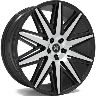 Karma Kustoms K6 Black Machined Wheel