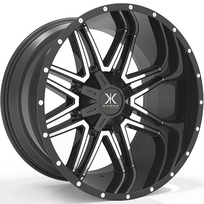 Karma Offroad K21 Black Machined Wheel