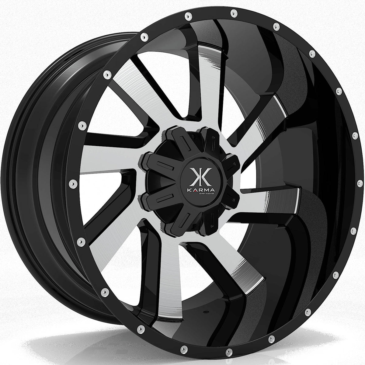 Karma Offroad K23 Black Machined Wheel