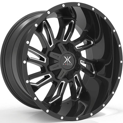 Karma Offroad K25 Black Milled Wheel
