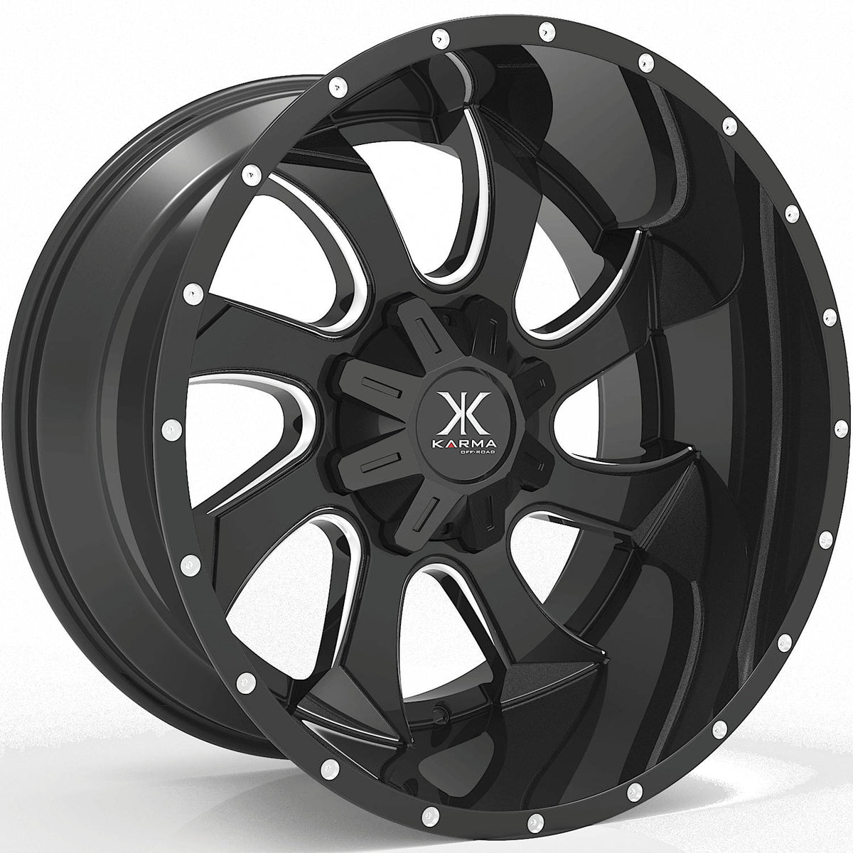 Karma Offroad K27 Black Milled Wheel