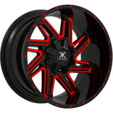 Karma Offroad K29 Black Red Milled Wheel