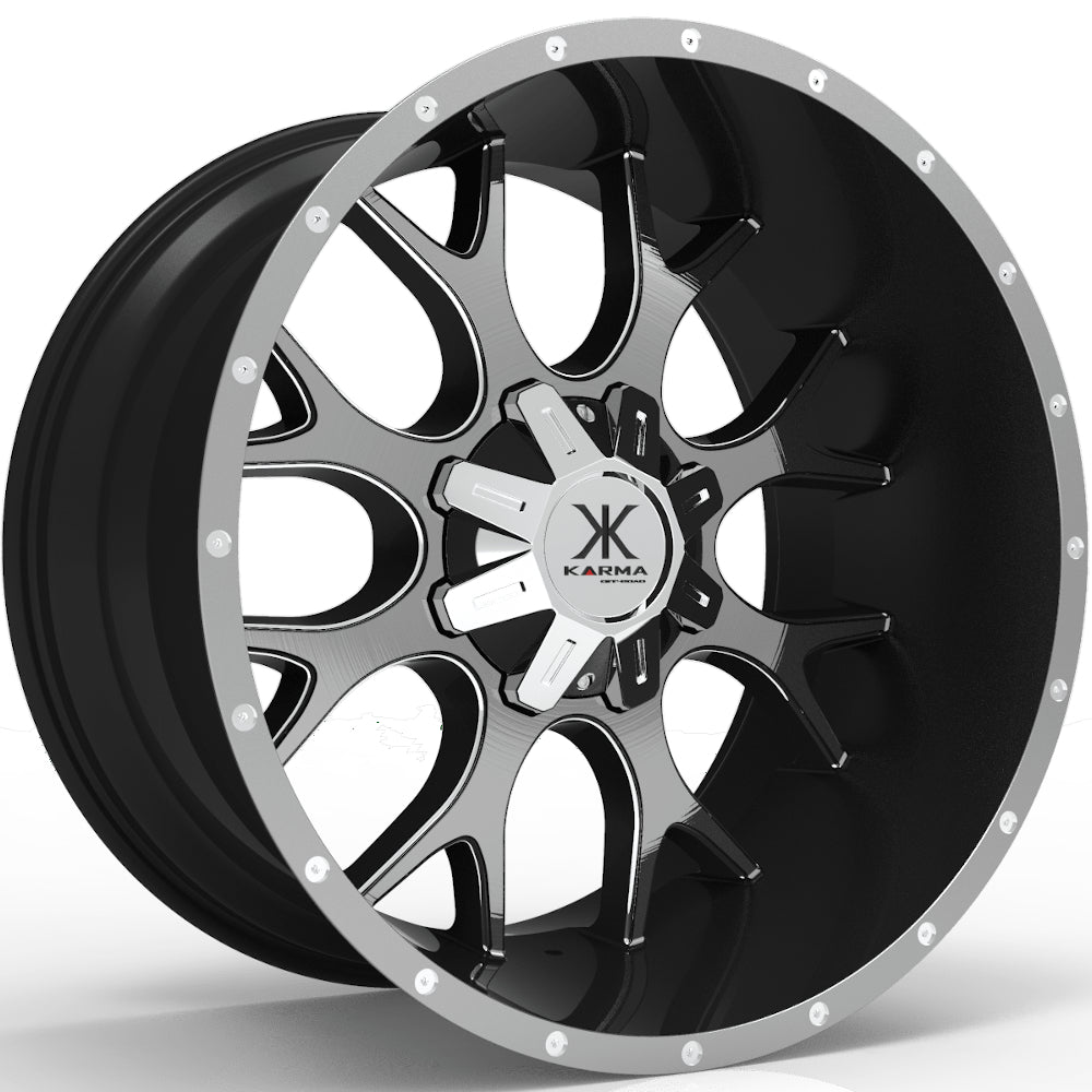 Karma Offroad K31 Black Machined Wheel